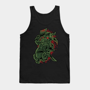 Monster Animals - Horror Axe Bunny Tank Top